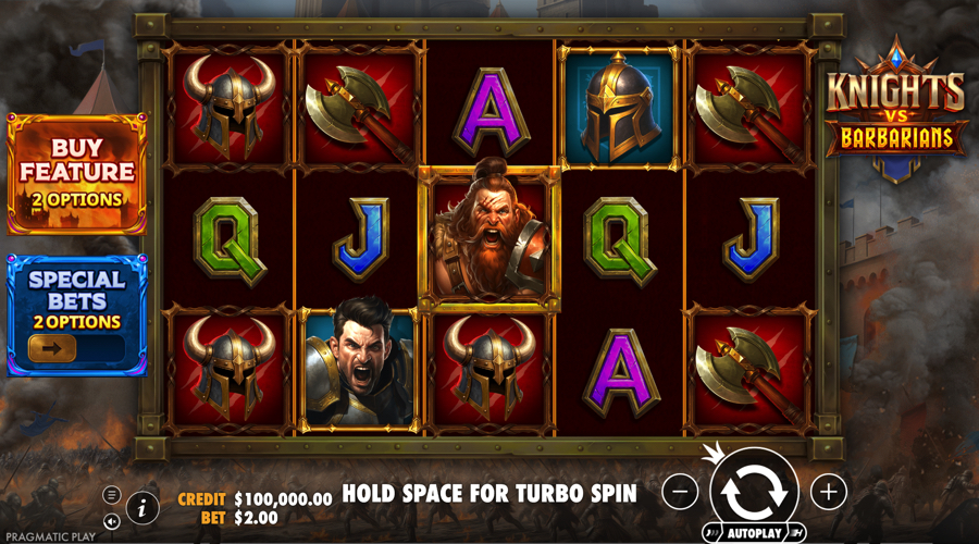 Knights vs Barbarians slot demo - Pragmatic Play