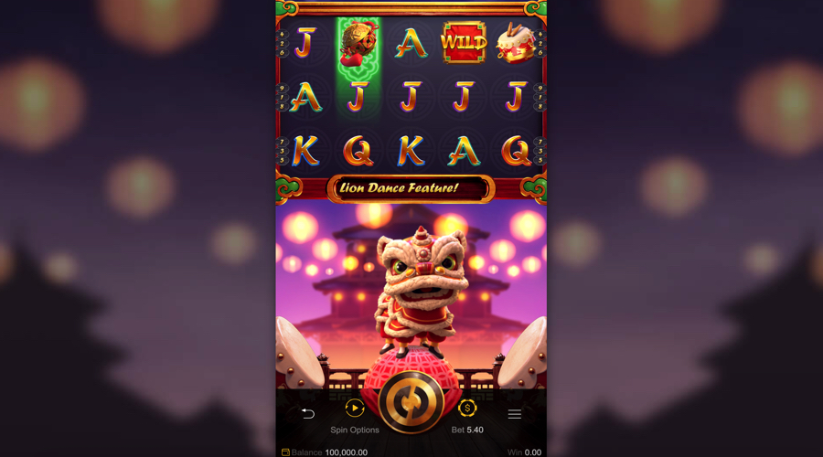 Prosperity Lion mobile slot demo - PGSoft