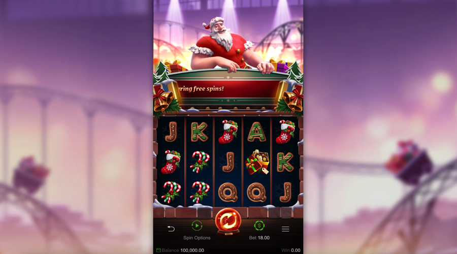 Santa's Gift Rush mobil nyerőgép demó - PGSoft