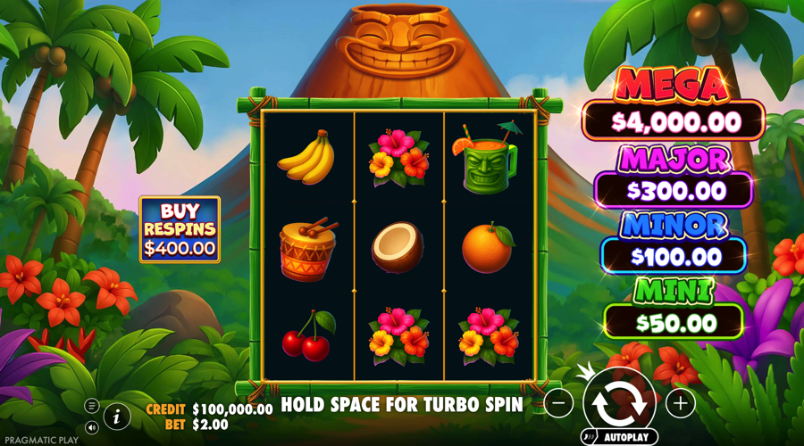 Wersja demonstracyjna slotu Super Tiki Strike – Pragmatic Play