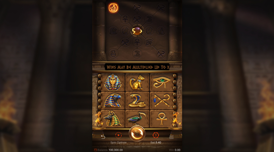 Symbols of Egypt mobile slot demo - PGSoft