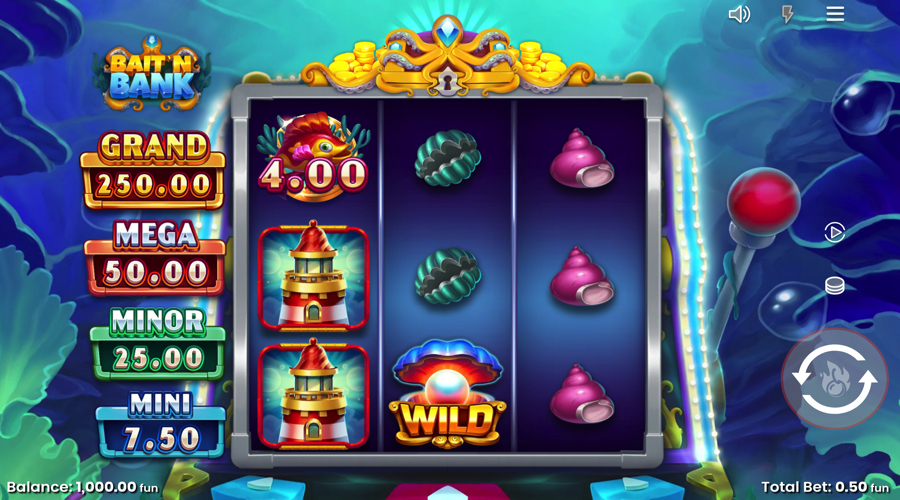 Demonstração do caça-níquel Bait 'n' Bank - Push Gaming