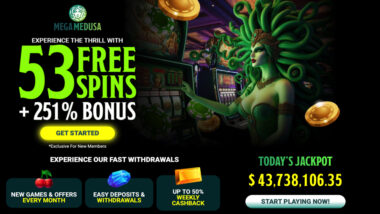 Depost A$20 Get 53 Free Spins