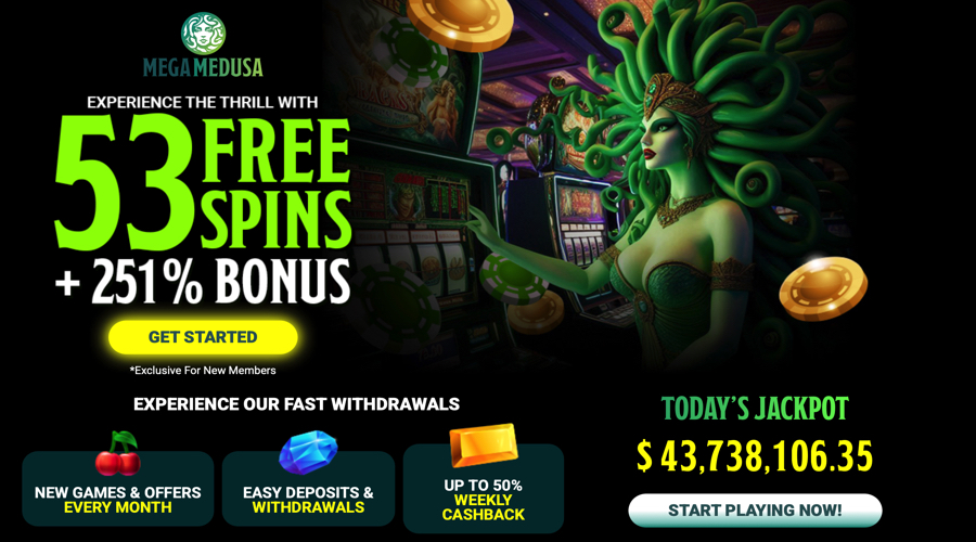 Depost A$20 Get 53 Free Spins