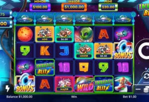 Invaders Blitz slot demo - Light & Wonder