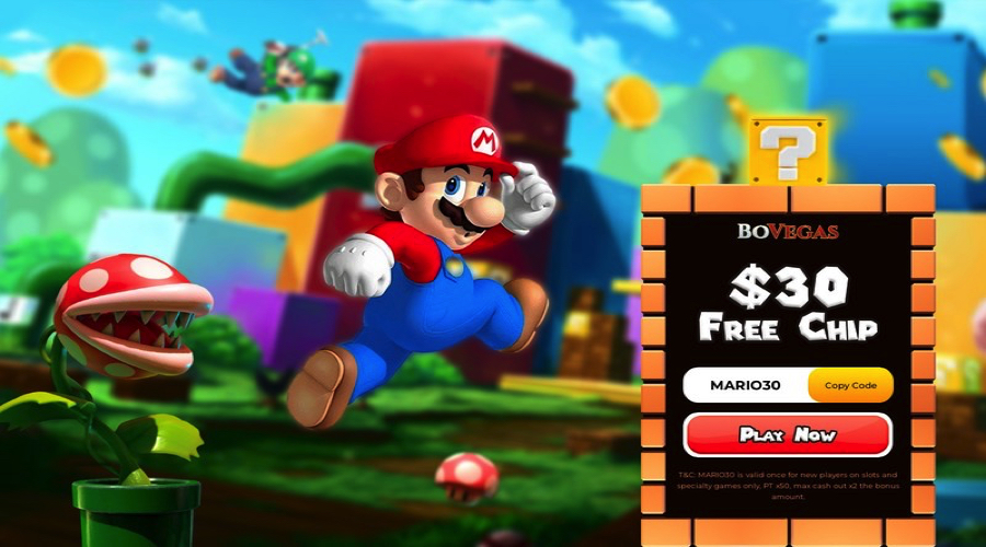Mario Slots No Deposit Bonus Code