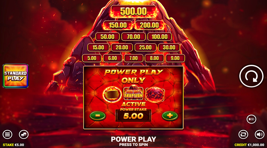 Red Hot Eruption slot demo - Blueprint Gaming