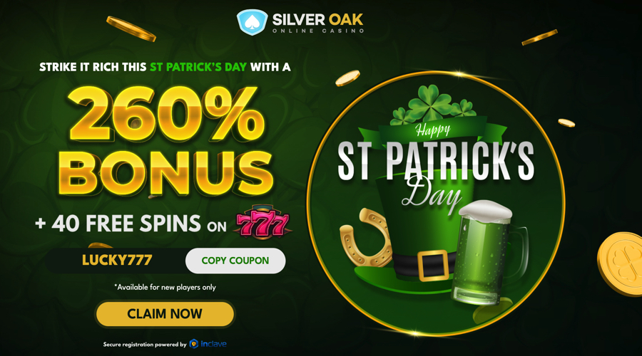 St Patrick's Day Bonus Code