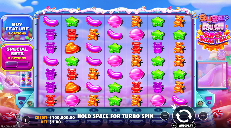 Sugar Rush Super Scatter slot demo - Pragmatic Play