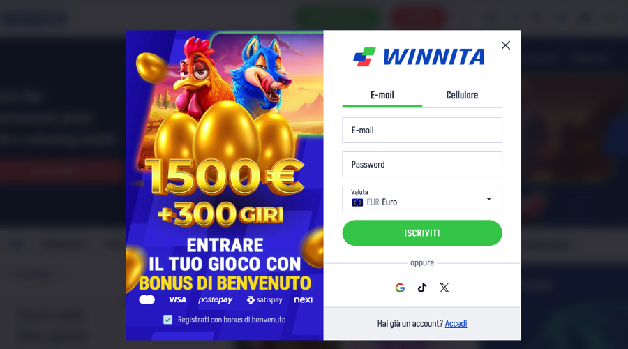 winnita giri gratis - Itálie