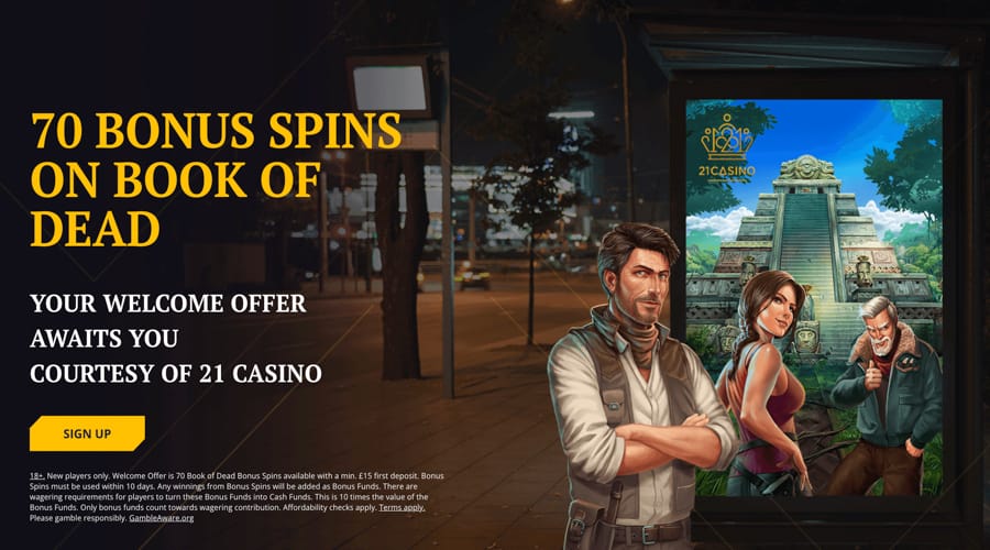 21 Casino GBP bonus