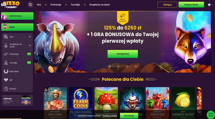 Bizzo Casino PLN bonus