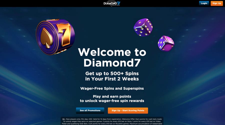 Diamond7 GBP bonus