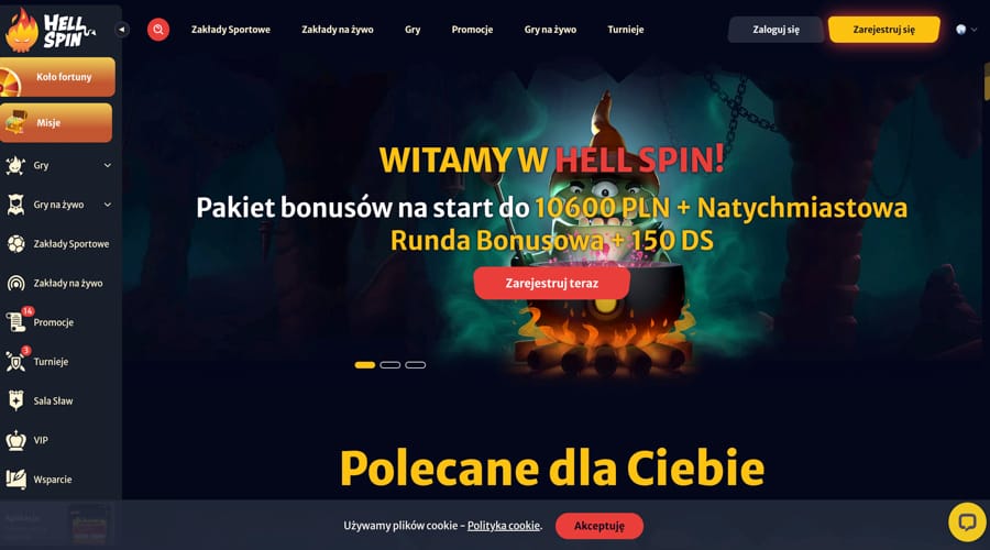 Hellspin Casino PLN bonus