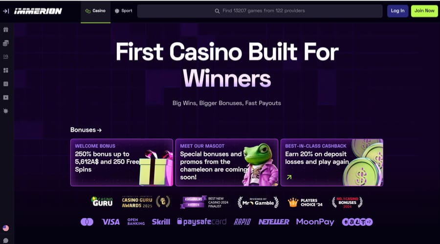 Immerion Casino AUD Bonus