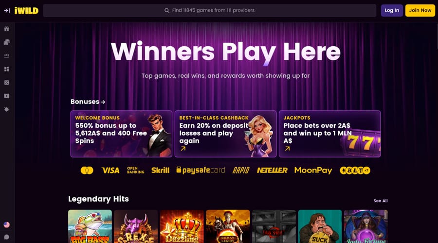 iWILD Casino AUD Bonus