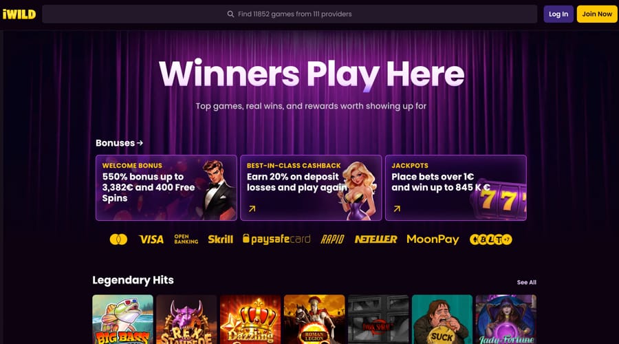 iWild Casino SEK bonus