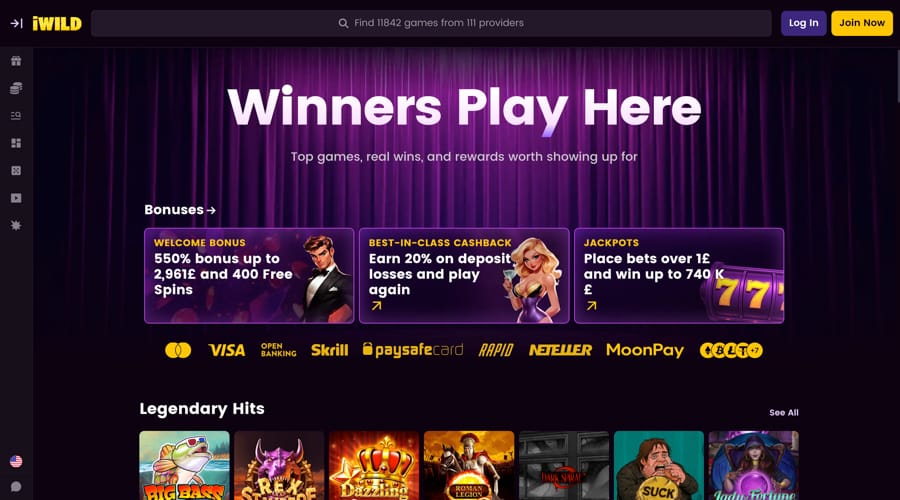 iWILD Casino GBP bonus