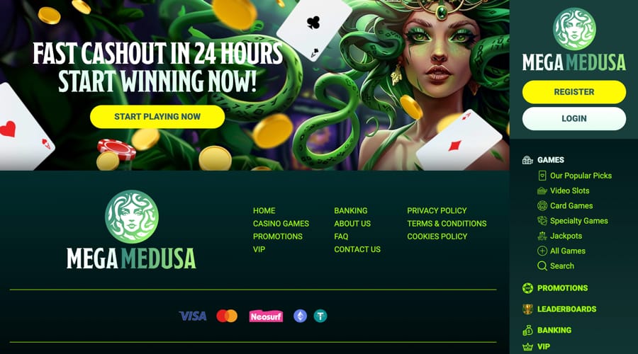Mega Medusa Casino NZD Bonus
