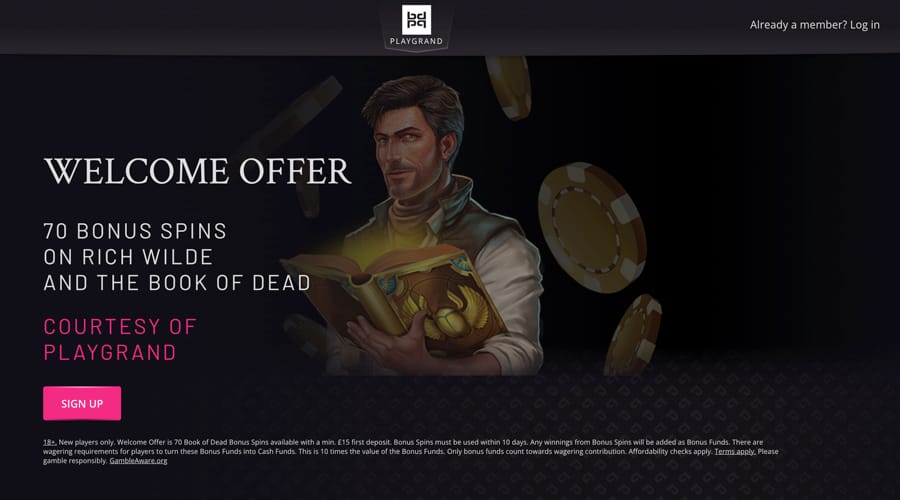 PlayGrand Casino GBP bonus