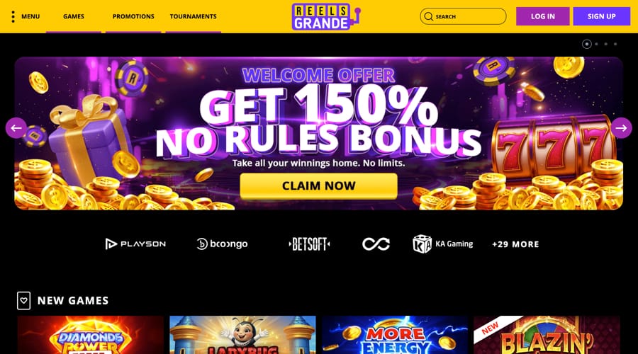 Reels Grande Casino NZD Bonus