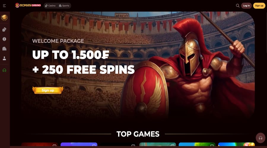 Roman Casino CHF bonus