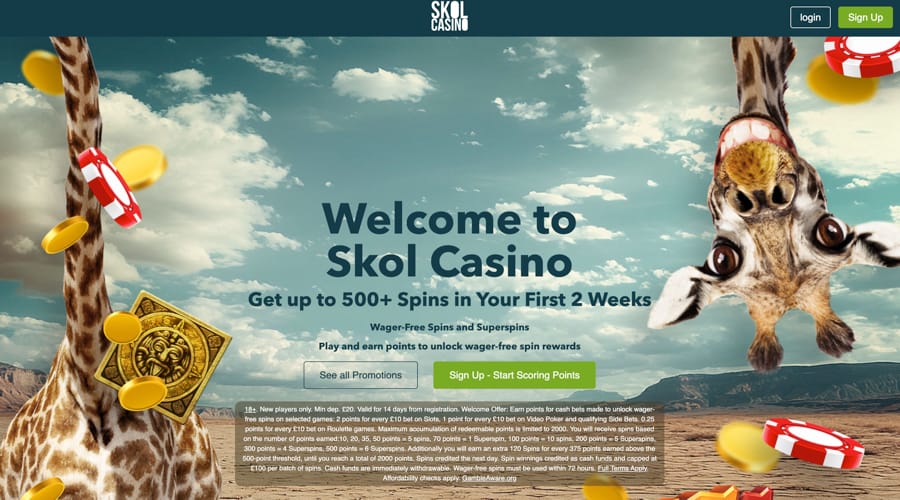 Skol Casino GBP bonus