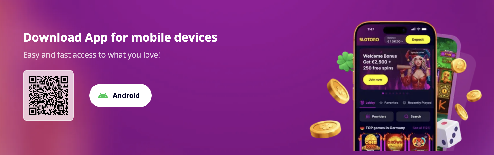 Slotoro Casino - app download