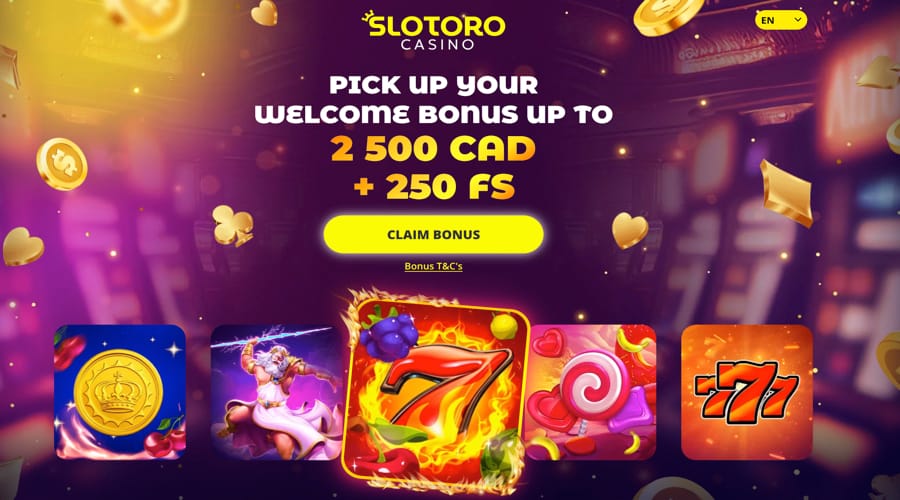 Slotoro Casino CAD Bonus