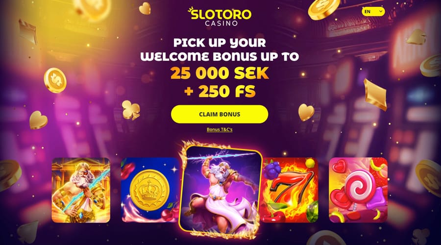 Slotoro Casino SEK bonus
