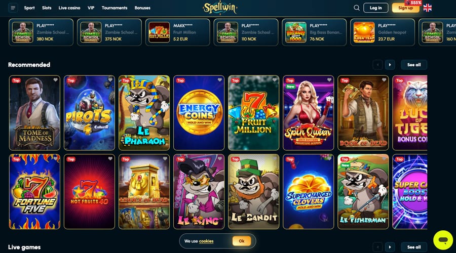 Spellwin Casino SEK bonus