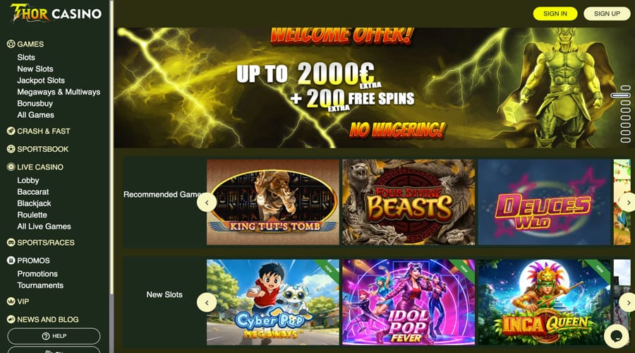 Thor Casino AUD Bonus