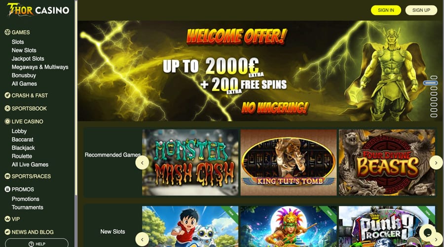 Thor Casino CHF bonus