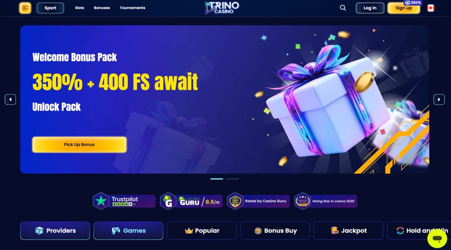 Trino Casino CAD Bonus