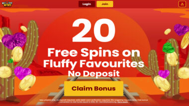 20 Free Spins no deposit on Fluffy Favourites