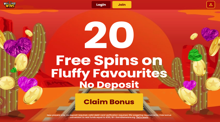 20 Free Spins no deposit on Fluffy Favourites