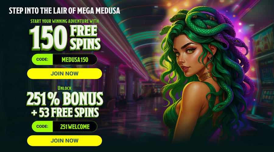 Mega Medusa AUD Bonus Codes