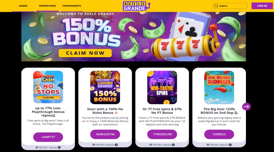 Reels Grande AUD Bonus Codes