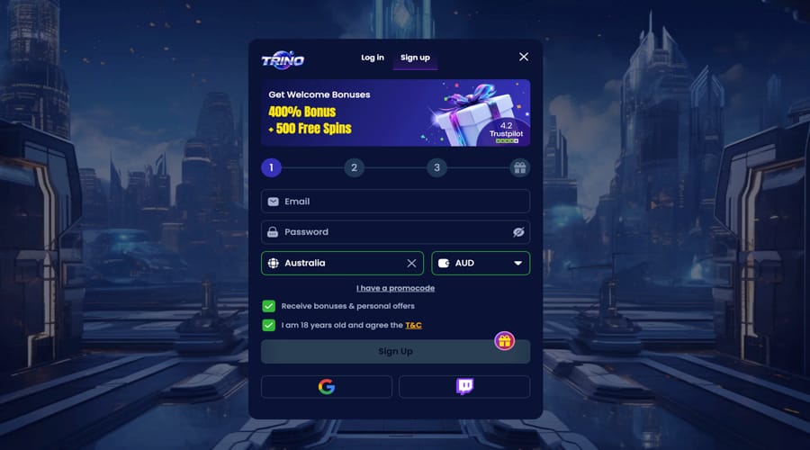 Trino Casino AUD Bonus