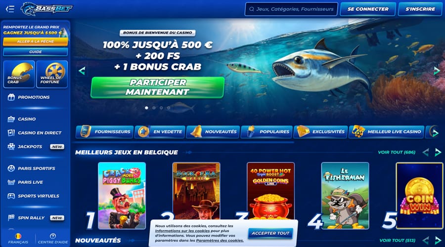 Bassbet Casino Belgium bonus
