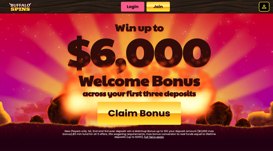 Buffalo Spins Casino Deposit Bonus