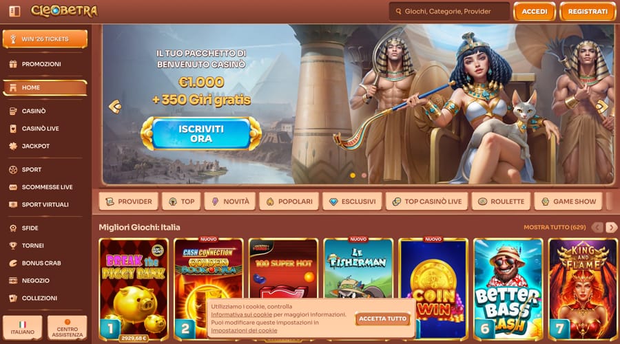Cleobetra IT bonus v kasinu