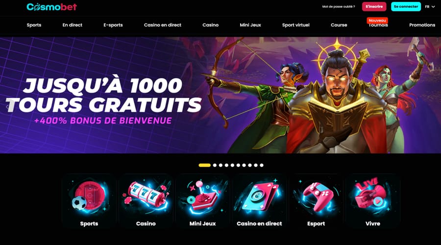 Cosmobet Casino Belgium bonus