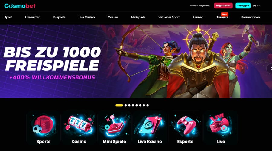 Cosmobet Casino Swiss bonus