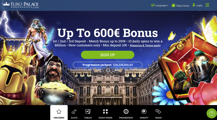 Europalace Deposit Bonus Code