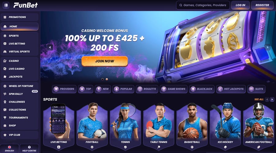 Funbet Casino UK Bonus
