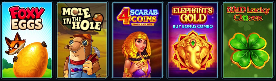 Golazzo featured slot games