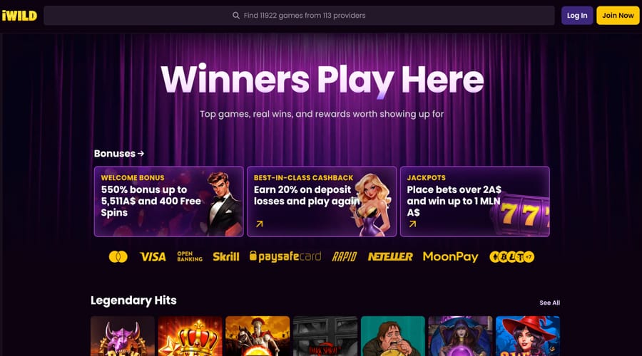 iWild Casino AUD Bonus