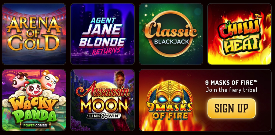 Lucky Nugget featured slots