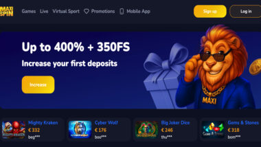 MaxiSpin Welcome Bonus